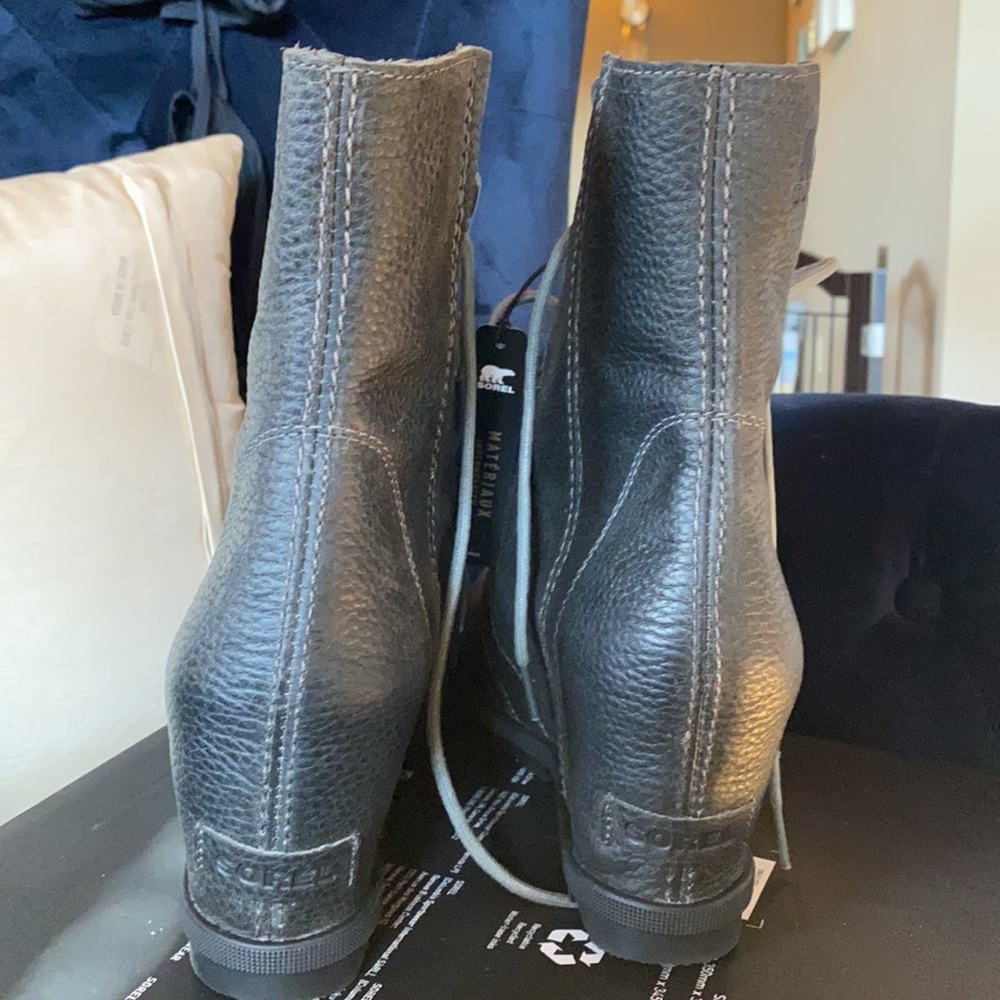 One day sale!!! Sorel Joan of Artic Grey Boots SZ 10.5 NEW - Picture 8 of 13
